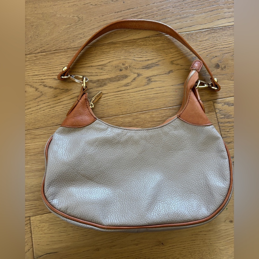 Valentina leather shoulder bag made in italy gold accent